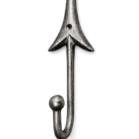 Handcrafted Metal Arrow Design Wall Hook Utility Decor